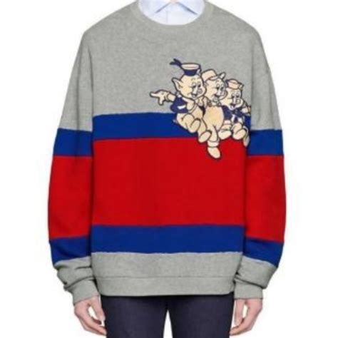 gucci 3 little pigs hoodie|gucci flying pig sweatshirt.